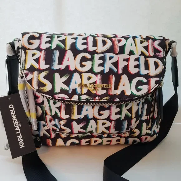 NWT KARL LAGERFELD LOGO Crossbody/ Shoulder Bag. - Picture 2 of 16